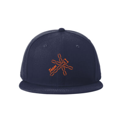 Orange Team Dragonfly - Standard Fit Flat Bill Snapback Cap Thumbnail
