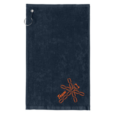 Orange Team Dragonfly - Grommeted Hemmed Towel Thumbnail